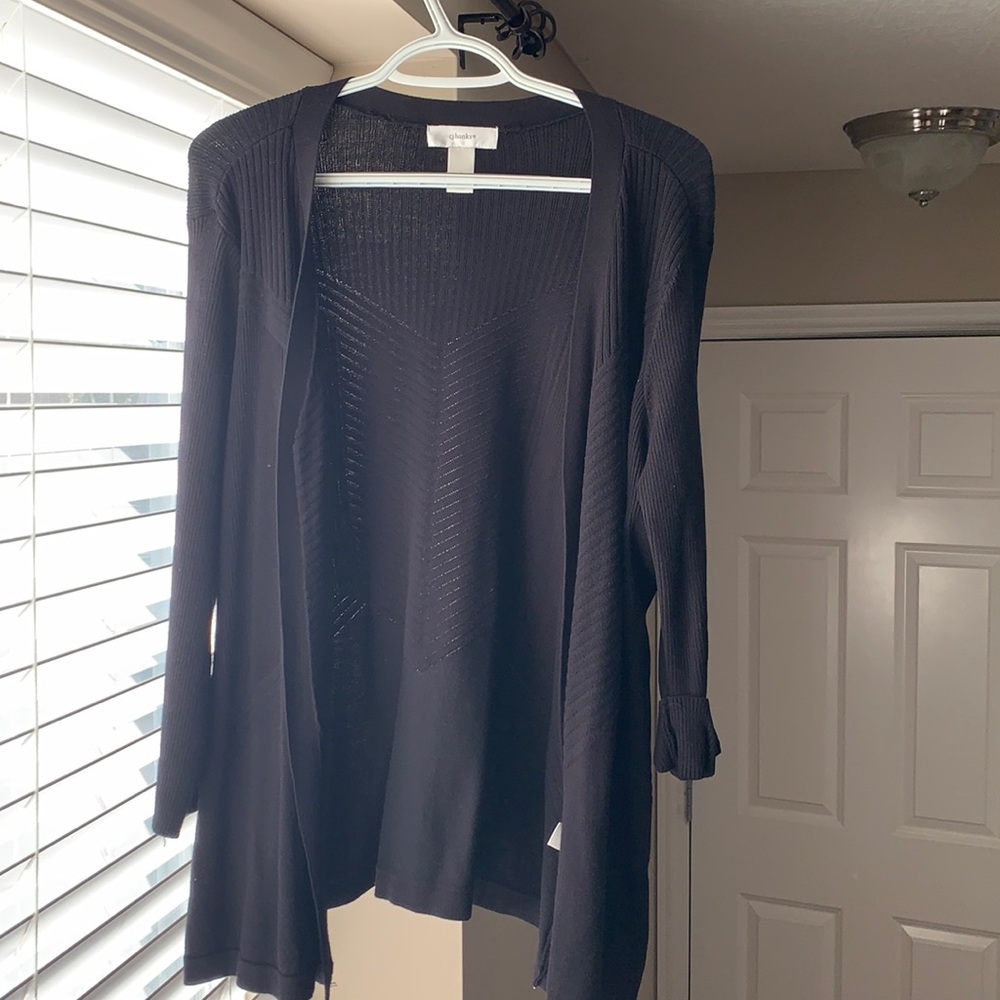 Cj banks sweater jacket